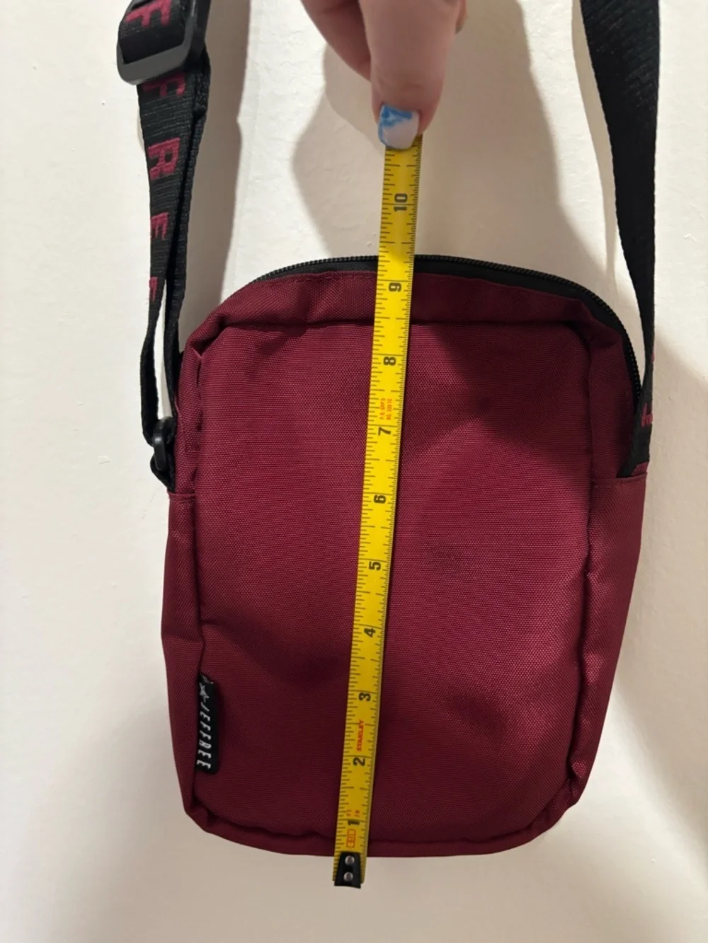 Jeffree Star Crossbody Shoulder Bag - Burgundy
